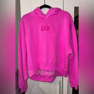 Pink GAP cropped hoodie